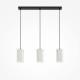 Maytoni-MOD499PL-03B - Maris - Black 3 Light over Island Fitting with White Seashells
