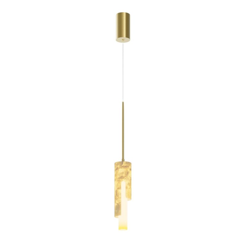 Maytoni-MOD499PL-L6GK - Maris - Gold LED Pendant with White Seashells