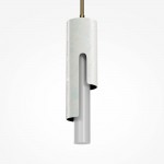Maris - Gold LED Pendant with White Seashells