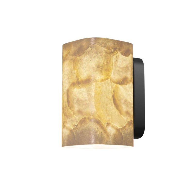 Maytoni-MOD499WL-01B - Maris - Black Wall Lamp with White Seashells
