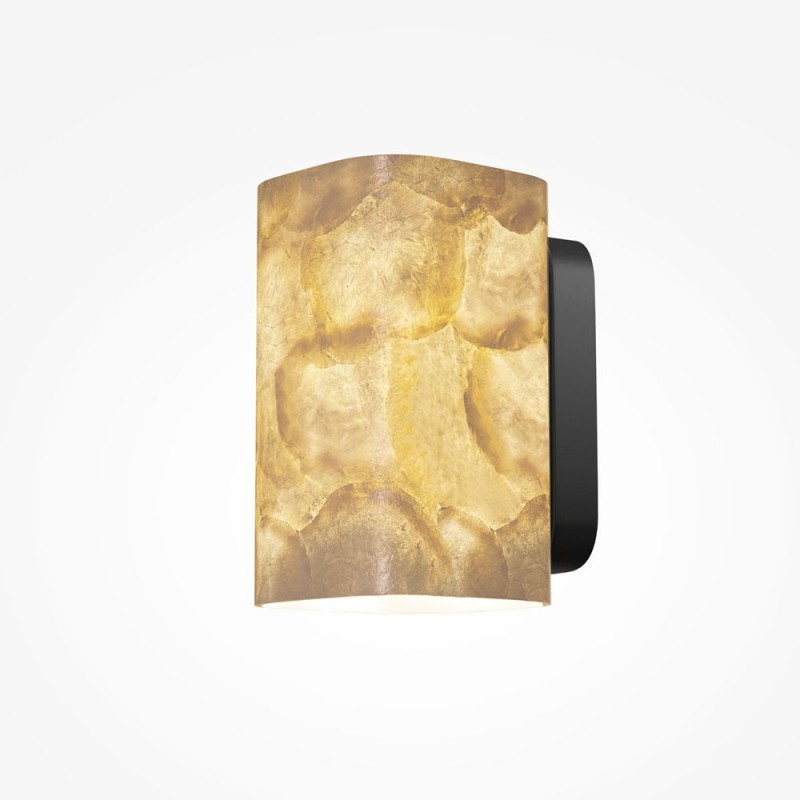 Maytoni-MOD499WL-01B - Maris - Black Wall Lamp with White Seashells