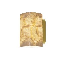 Maris - Gold Wall Lamp with White Seashells