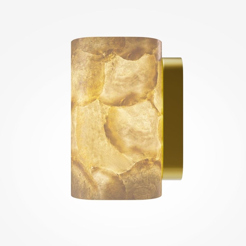 Maytoni-MOD499WL-01G - Maris - Gold Wall Lamp with White Seashells