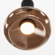 Maytoni-MOD501PL-L20BK1 - Bassa - Black LED Pendant with Brown Glass