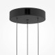 Maytoni-MOD501PL-L20BK1 - Bassa - Black LED Pendant with Brown Glass