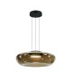 Maytoni-MOD501PL-L20BK - Bassa - Black LED Pendant with Olive Green Glass