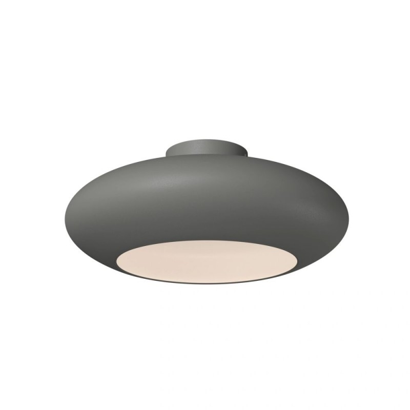 Maytoni-MOD507CL-L12GRK - Aros - Grey LED Semi Flush