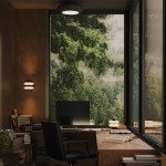 Aros - Grey LED Semi Flush