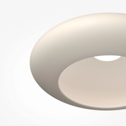 Aros - White LED Semi Flush