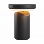 Topo - Rechargeable & Rotatable Black LED Table Lamp