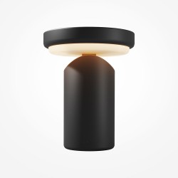 Topo - Rechargeable & Rotatable Black LED Table Lamp