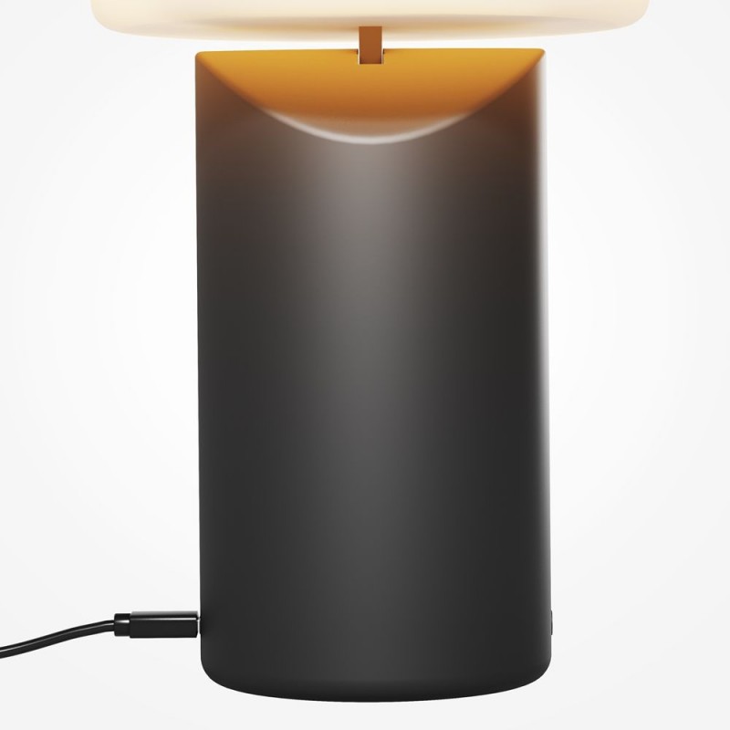 Maytoni-MOD508TL-L5BK - Topo - Rechargeable & Rotatable Black LED Table Lamp