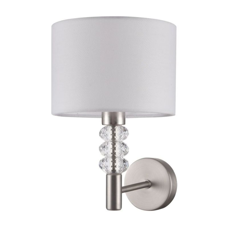 Wall Lights - Lincoln - White & Nickel Wall Lamp Maytoni-MOD527WL-01N - Lincoln - White & Nickel Wall Lamp
