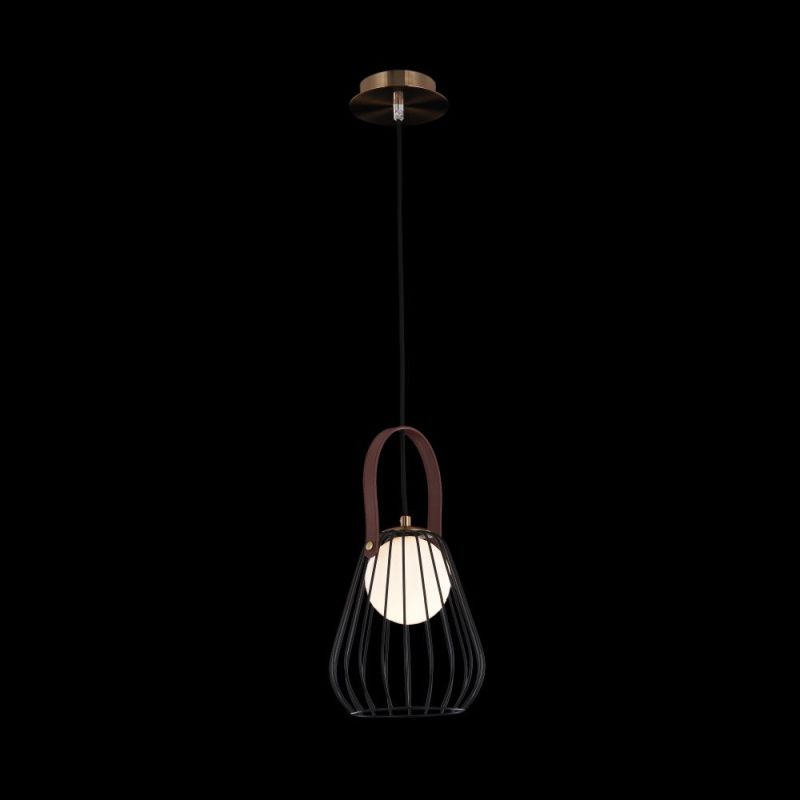 Ceiling Lights - Indiana - Vintage Black & White Glass Pendant Maytoni-MOD544PL-01B - Indiana - Vintage Black & White Glass Pendant
