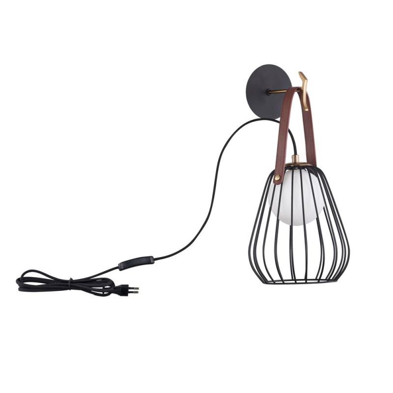 Wall Lights - Indiana - Vintage Black & White Glass Wall Lamp Maytoni-MOD544WL-01B - Indiana - Vintage Black & White Glass Wall Lamp