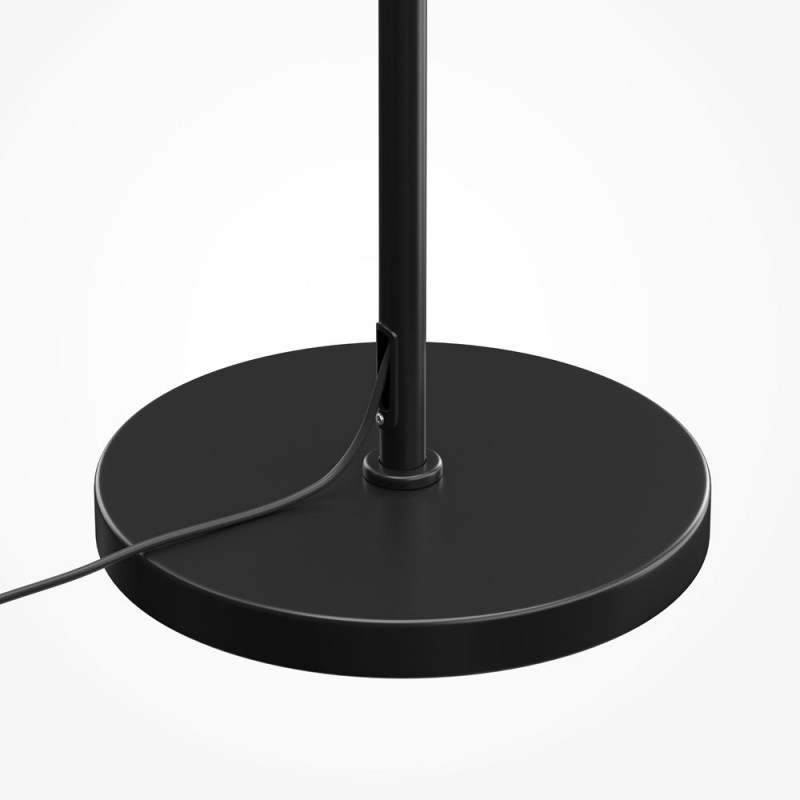 Maytoni-MOD545FL-06B - Dallas - Matt Black 6 Light Floor Lamp with Smoked Mirrored Glass