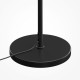Maytoni-MOD545FL-06B - Dallas - Matt Black 6 Light Floor Lamp with Smoked Mirrored Glass