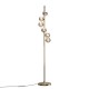 Maytoni-MOD545FL-06G1 - Dallas - Gold 6 Light Floor Lamp with Amber Mirrored Glass