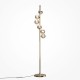 Maytoni-MOD545FL-06G1 - Dallas - Gold 6 Light Floor Lamp with Amber Mirrored Glass