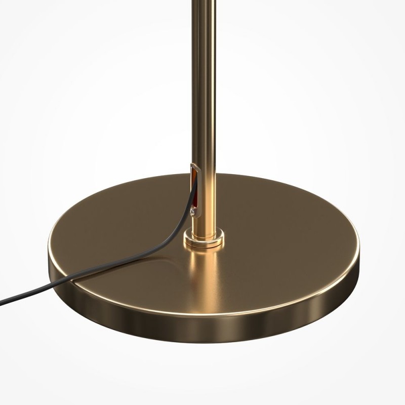 Maytoni-MOD545FL-06G1 - Dallas - Gold 6 Light Floor Lamp with Amber Mirrored Glass