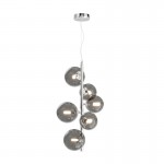 Dallas - Chrome 6 Light Pendant with Smoked Mirrored Glass Dallas - Chrome 6 Light Pendant with Smoked Mirrored Glass