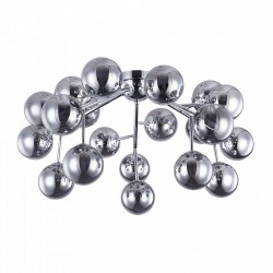 Dallas - Chrome 20 Light Ceiling Lamp with Smoked Mirrored Glass  Dallas - Chrome 20 Light Ceiling Lamp with Smoked Mirrored Glass