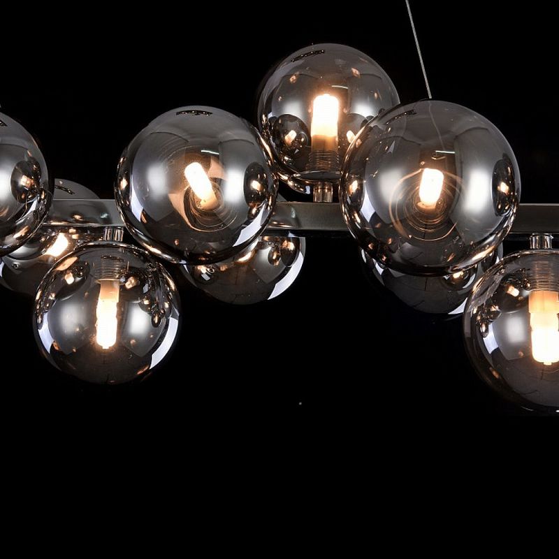 Kitchen Lights - Dallas - Chrome 25 Light over Island Fitting with Smoked Mirrored Glass Maytoni-MOD547PL-25CH - Dallas - Chrome 25 Light over Island Fitting with Smoked Mirrored Glass