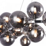 Dallas - Chrome 25 Light Centre Fitting with Smoked Mirrored Glass