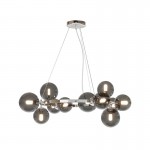 Dallas - Chrome 11 Light Centre Fitting with Smoked Mirrored Glass Dallas - Chrome 11 Light Centre Fitting with Smoked Mirrored Glass