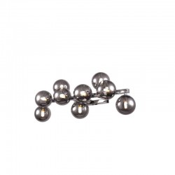 Dallas - Chrome 9 Light Wall Lamp with Smoked Mirrored Glass Dallas - Chrome 9 Light Wall Lamp with Smoked Mirrored Glass