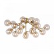 Ceiling Lights - Dallas - Modern Amber Glass 20 Light Ceiling Lamp -Gold Maytoni-MOD545PL-20G - Dallas - Modern Amber Glass 20 Light Ceiling Lamp -Gold