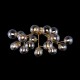 Ceiling Lights - Dallas - Modern Amber Glass 20 Light Ceiling Lamp -Gold Maytoni-MOD545PL-20G - Dallas - Modern Amber Glass 20 Light Ceiling Lamp -Gold