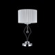 Table & Floor Lamp - Miraggio - White Fabric with Chrome & Crystal Table Lamp Maytoni-MOD602-TL-01-N - Miraggio - White Fabric with Chrome & Crystal Table Lamp