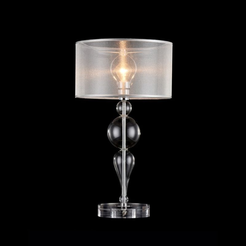 Table & Floor Lamp - Bubble Dreams - Transparent White Organza with Glass Table Lamp Maytoni-MOD603-11-N - Bubble Dreams - Transparent White Organza with Glass Table Lamp