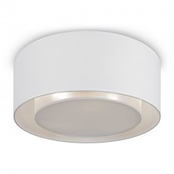 Bergamo -  White Fabric Flush with Diffuser