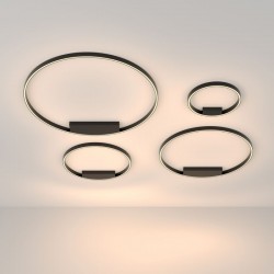 Rim - LED 3000K Black Metal Ring Ceiling Lamp Ø60 Rim - LED 3000K Black Metal Ring Ceiling Lamp Ø60