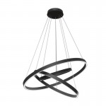 Rim - LED 3000K Black 3 Metal Rings Pendant Rim - LED 3000K Black 3 Metal Rings Pendant