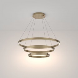 Rim - LED 3000K Brass 3 Metal Rings Pendant Rim - LED 3000K Brass 3 Metal Rings Pendant
