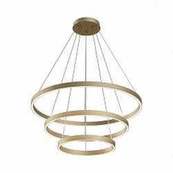 Rim - LED 3000K Brass 3 Metal Rings Pendant Rim - LED 3000K Brass 3 Metal Rings Pendant