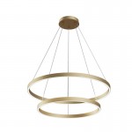 Rim - LED 3000K Brass 2 Metal Rings Pendant Rim - LED 3000K Brass 2 Metal Rings Pendant