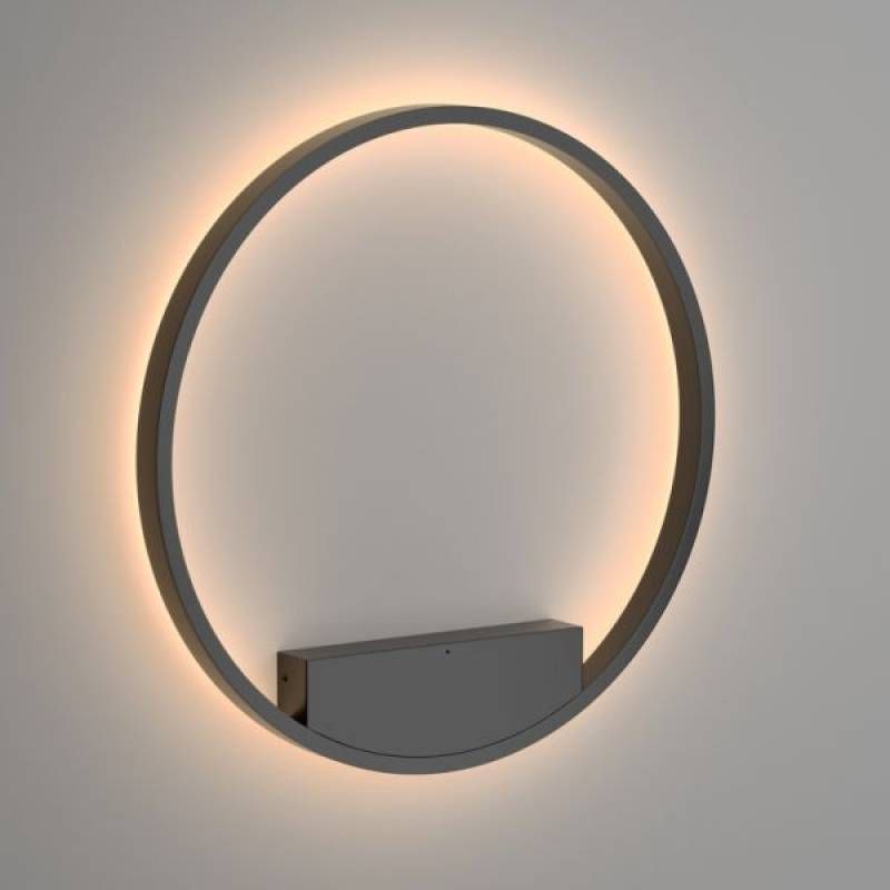 Maytoni-MOD058WL-L25B3K - Rim - LED 3000K Black Metal Ring Wall Lamp Ø40