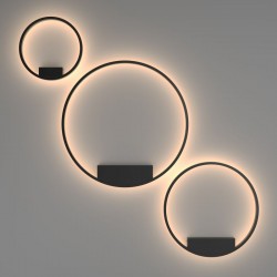Rim - LED 3000K Black Metal Ring Wall Lamp Ø40 Rim - LED 3000K Black Metal Ring Wall Lamp Ø40