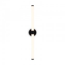 Axis - LED Black Wall Lamp with White Diffusers