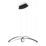 Curve - LED Matt Black Pendant