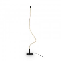Tau - LED Black Floor Lamp with White Diffuser Tau - LED Black Floor Lamp with White Diffuser