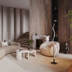Tau - LED Black Floor Lamp with White Diffuser Tau - LED Black Floor Lamp with White Diffuser