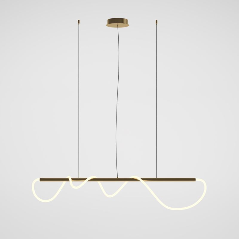 Maytoni-MOD166PL-L30G3K - Tau - LED Gold over Island Fitting