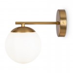 Marble - Brass Wall Lamp with Opal Glass Marble - Brass Wall Lamp with Opal Glass