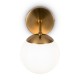 Maytoni-MOD187WL-01BS - Marble - Antique Brass Wall Lamp with Opal Glass
