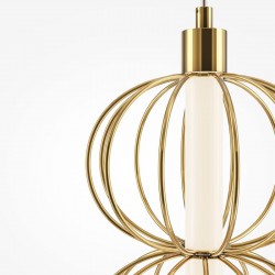 Golden Cage - Gold LED Wall Lamp with Golden Cage Wire  Golden Cage - Gold LED Wall Lamp with Golden Cage Wire